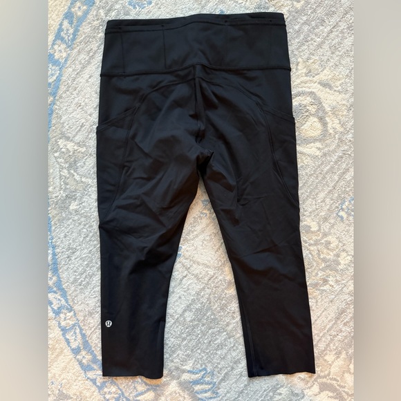 Lululemon Fast & Free Crop II *Nulux 19" Black (First Release) - Picture 5 of 11